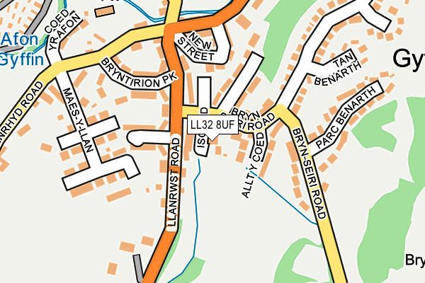 LL32 8UF map - OS OpenMap – Local (Ordnance Survey)