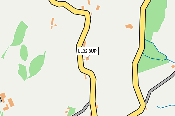 LL32 8UP map - OS OpenMap – Local (Ordnance Survey)