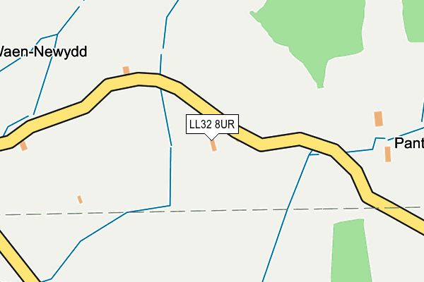 LL32 8UR map - OS OpenMap – Local (Ordnance Survey)