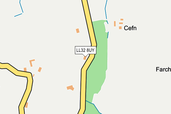 LL32 8UY map - OS OpenMap – Local (Ordnance Survey)