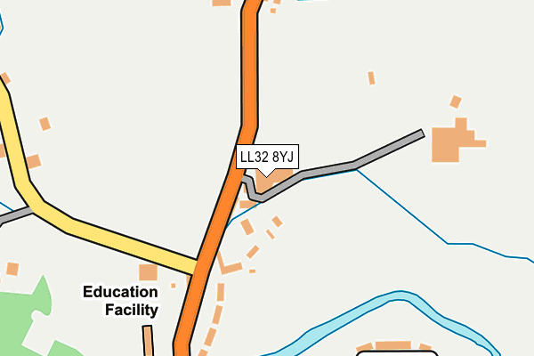 LL32 8YJ map - OS OpenMap – Local (Ordnance Survey)