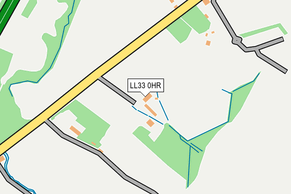 LL33 0HR map - OS OpenMap – Local (Ordnance Survey)