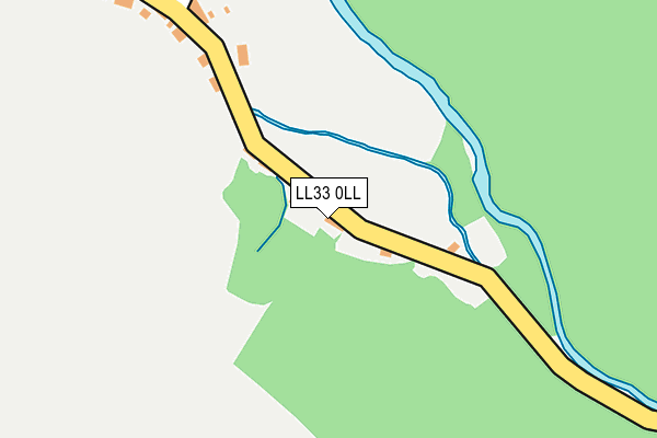 LL33 0LL map - OS OpenMap – Local (Ordnance Survey)