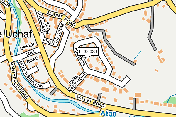 LL33 0SJ map - OS OpenMap – Local (Ordnance Survey)