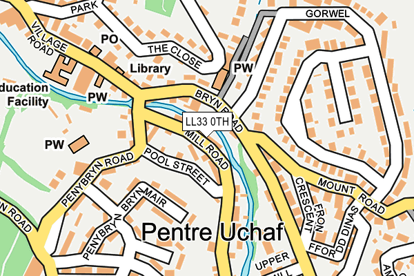 LL33 0TH map - OS OpenMap – Local (Ordnance Survey)