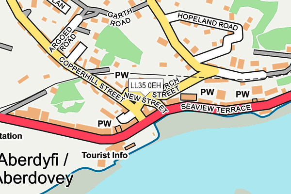 LL35 0EH map - OS OpenMap – Local (Ordnance Survey)