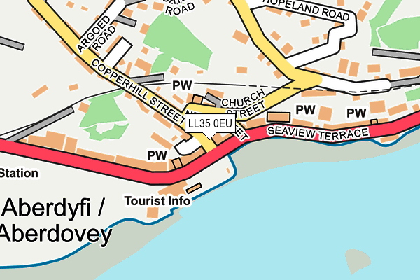 LL35 0EU map - OS OpenMap – Local (Ordnance Survey)