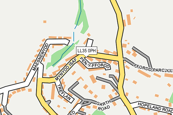 LL35 0PH map - OS OpenMap – Local (Ordnance Survey)