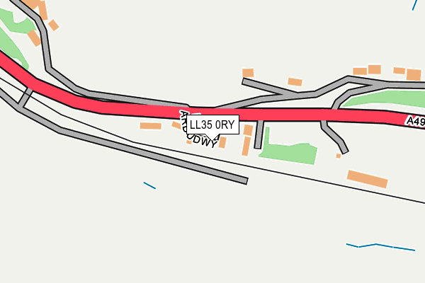 LL35 0RY map - OS OpenMap – Local (Ordnance Survey)