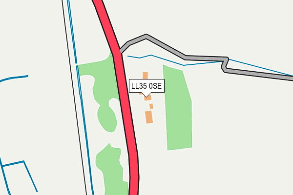 LL35 0SE map - OS OpenMap – Local (Ordnance Survey)