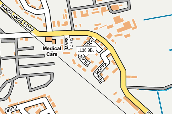 LL36 9BJ map - OS OpenMap – Local (Ordnance Survey)