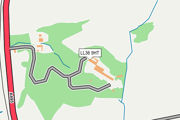 LL36 9HT map - OS OpenMap – Local (Ordnance Survey)