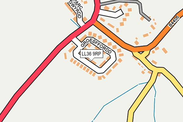 LL36 9RP map - OS OpenMap – Local (Ordnance Survey)