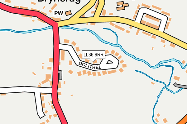 LL36 9RR map - OS OpenMap – Local (Ordnance Survey)