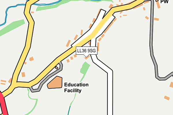 LL36 9SG map - OS OpenMap – Local (Ordnance Survey)