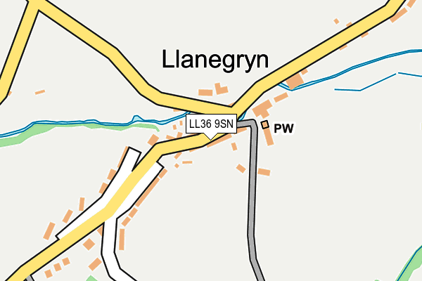 LL36 9SN map - OS OpenMap – Local (Ordnance Survey)