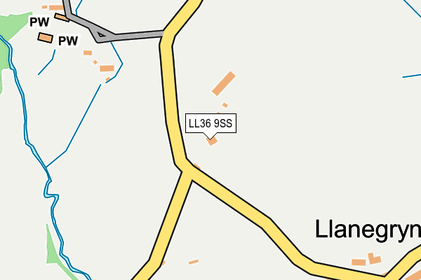LL36 9SS map - OS OpenMap – Local (Ordnance Survey)