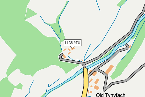 LL36 9TU map - OS OpenMap – Local (Ordnance Survey)