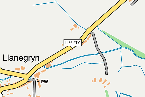 LL36 9TY map - OS OpenMap – Local (Ordnance Survey)
