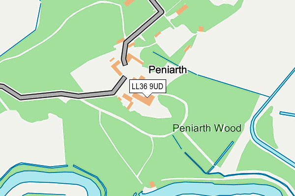 LL36 9UD map - OS OpenMap – Local (Ordnance Survey)