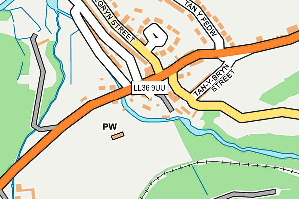 LL36 9UU map - OS OpenMap – Local (Ordnance Survey)