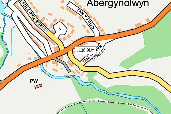 LL36 9UY map - OS OpenMap – Local (Ordnance Survey)
