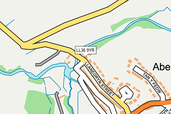 LL36 9YR map - OS OpenMap – Local (Ordnance Survey)