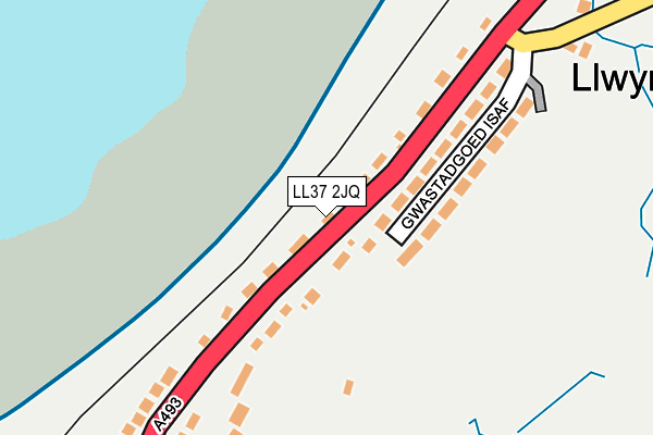 LL37 2JQ map - OS OpenMap – Local (Ordnance Survey)