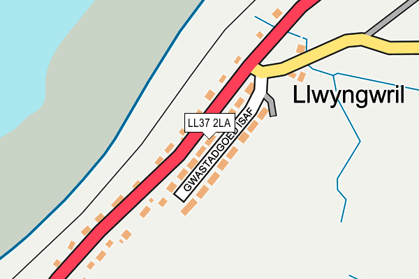 LL37 2LA map - OS OpenMap – Local (Ordnance Survey)