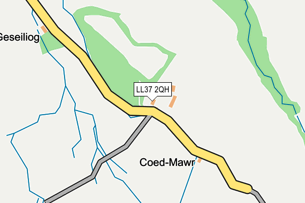 LL37 2QH map - OS OpenMap – Local (Ordnance Survey)