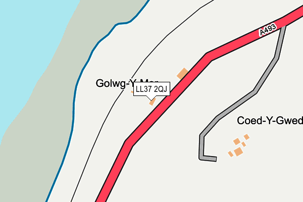 LL37 2QJ map - OS OpenMap – Local (Ordnance Survey)