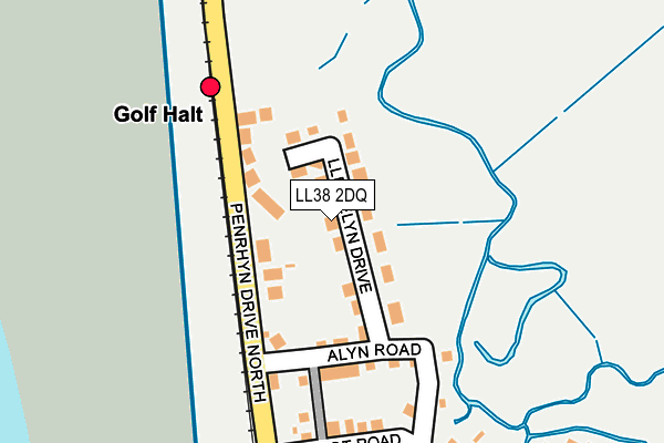 LL38 2DQ map - OS OpenMap – Local (Ordnance Survey)