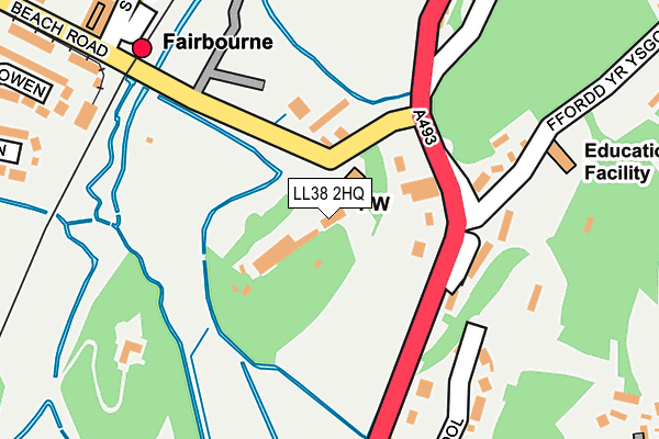 LL38 2HQ map - OS OpenMap – Local (Ordnance Survey)