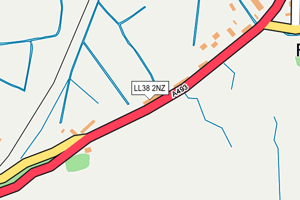 LL38 2NZ map - OS OpenMap – Local (Ordnance Survey)