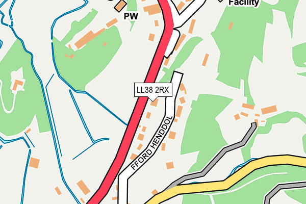 LL38 2RX map - OS OpenMap – Local (Ordnance Survey)