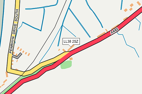 LL38 2SZ map - OS OpenMap – Local (Ordnance Survey)