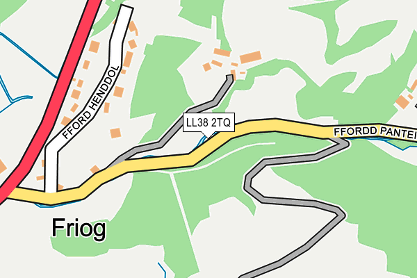 LL38 2TQ map - OS OpenMap – Local (Ordnance Survey)