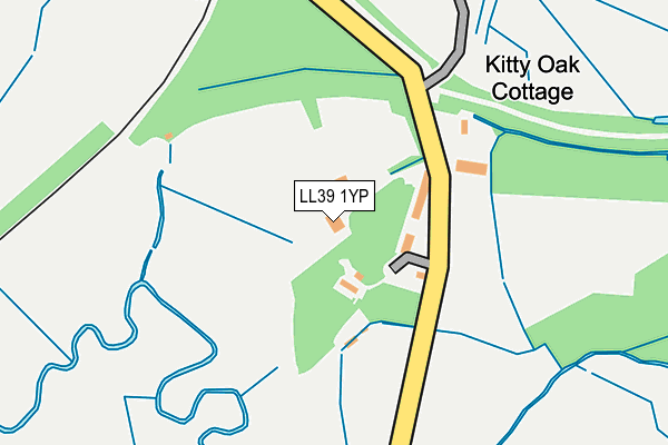 LL39 1YP map - OS OpenMap – Local (Ordnance Survey)