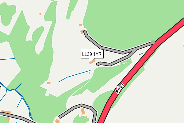 LL39 1YR map - OS OpenMap – Local (Ordnance Survey)