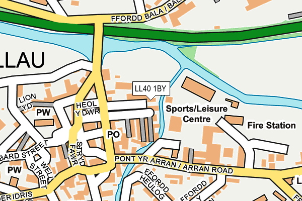 LL40 1BY map - OS OpenMap – Local (Ordnance Survey)