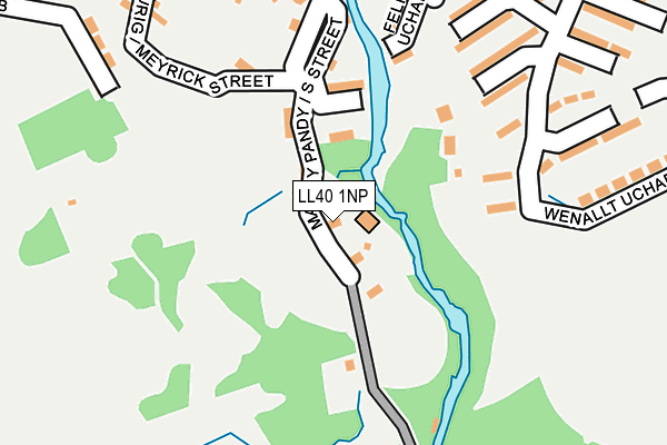LL40 1NP map - OS OpenMap – Local (Ordnance Survey)
