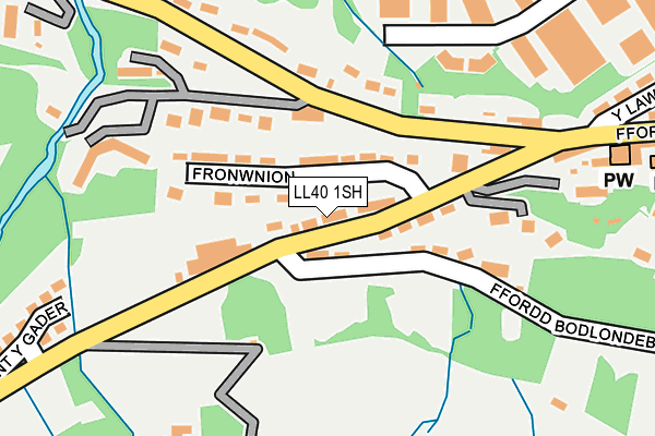 LL40 1SH map - OS OpenMap – Local (Ordnance Survey)