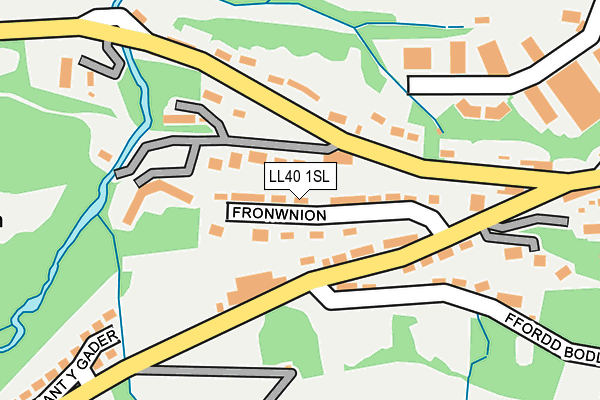 LL40 1SL map - OS OpenMap – Local (Ordnance Survey)
