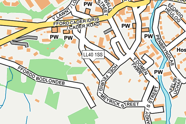 LL40 1SS map - OS OpenMap – Local (Ordnance Survey)