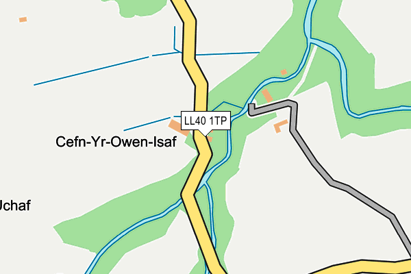 LL40 1TP map - OS OpenMap – Local (Ordnance Survey)