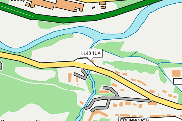 LL40 1UA map - OS OpenMap – Local (Ordnance Survey)