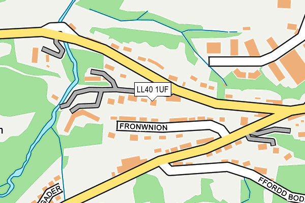 LL40 1UF map - OS OpenMap – Local (Ordnance Survey)