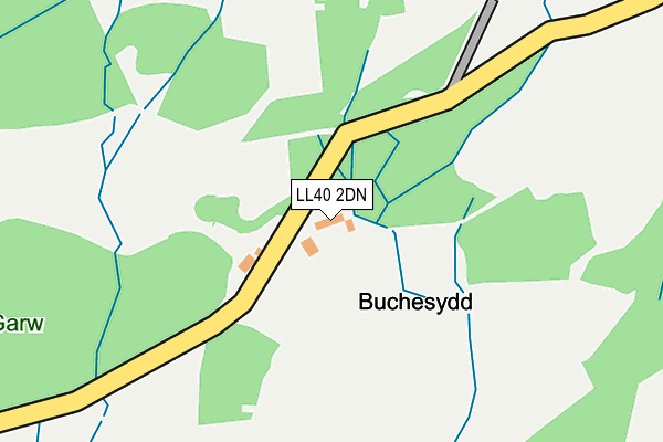 LL40 2DN map - OS OpenMap – Local (Ordnance Survey)