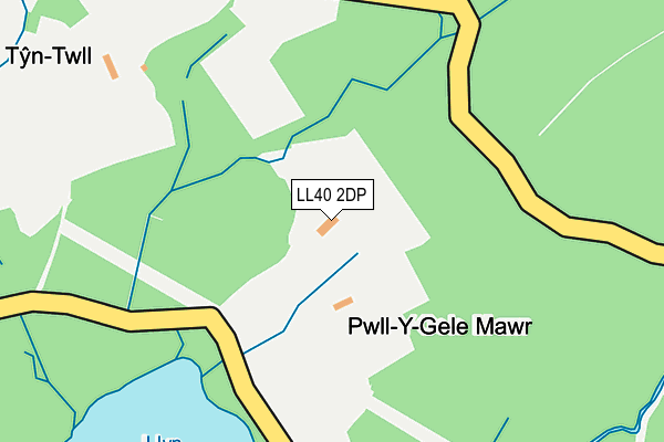 LL40 2DP map - OS OpenMap – Local (Ordnance Survey)