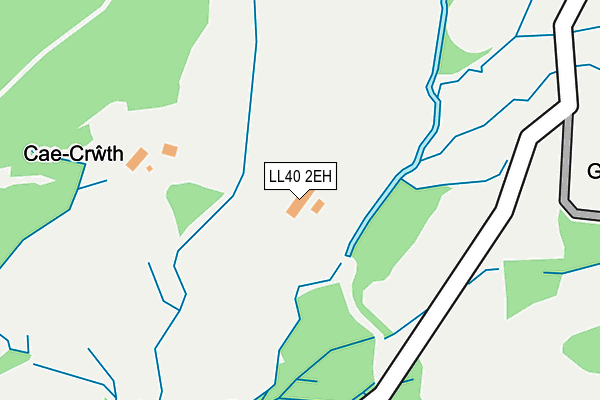 LL40 2EH map - OS OpenMap – Local (Ordnance Survey)